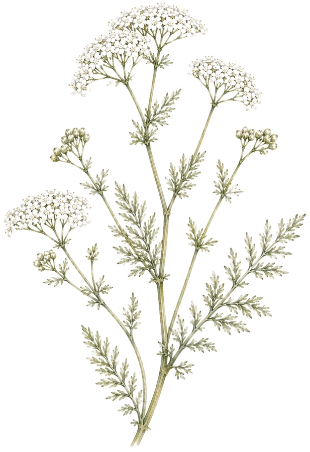 Watercolor botanical: Yarrow
