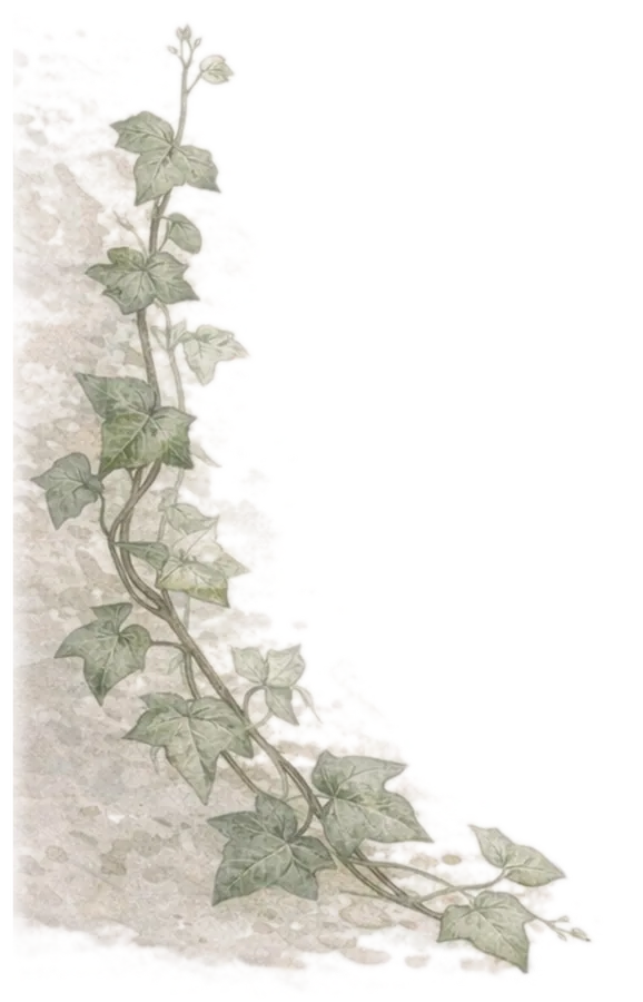 Watercolor botanical: Ivy