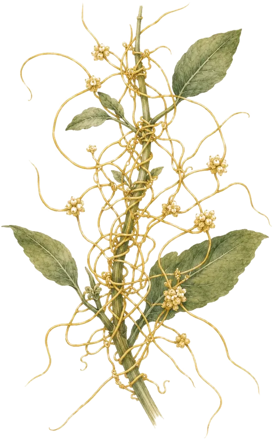 Watercolor botanical: Dodder